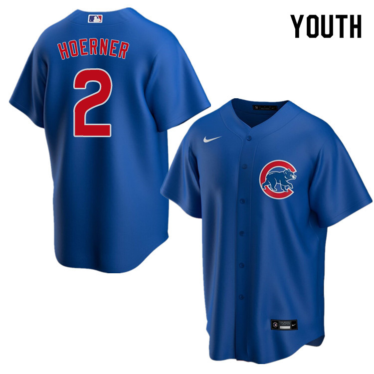 Nike Youth #2 Nico Hoerner Chicago Cubs Baseball Jerseys Sale-Blue